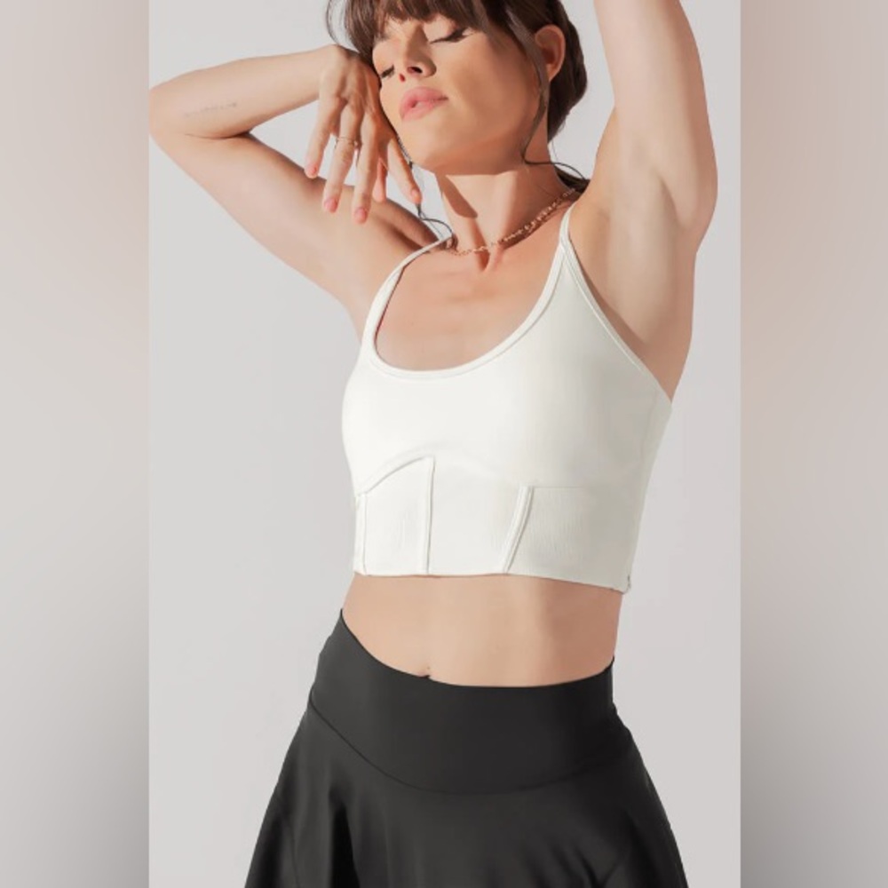 POPFLEX Plié Corset Crop Bralette - Cream
Size: L